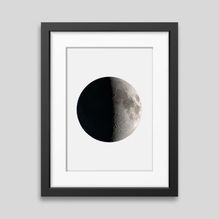 Realistic Moon Phase Print