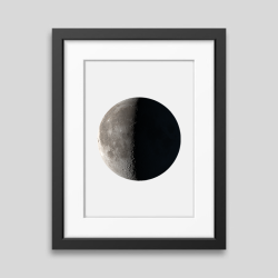 Realistic Moon Phase Print
