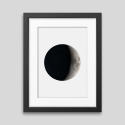 Realistic Moon Phase Print