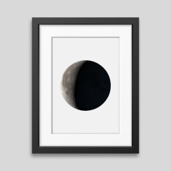 Realistic Moon Phase Print